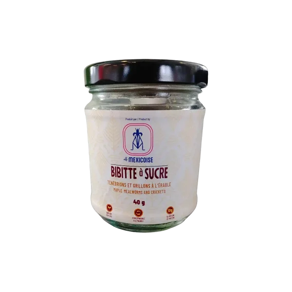 Bibitte à sucre Grillons et ténébrions caramélisés à l'érable